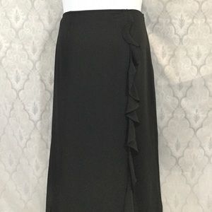 Vintage Lane Bryant Maxi Ruffle Detail Skirt